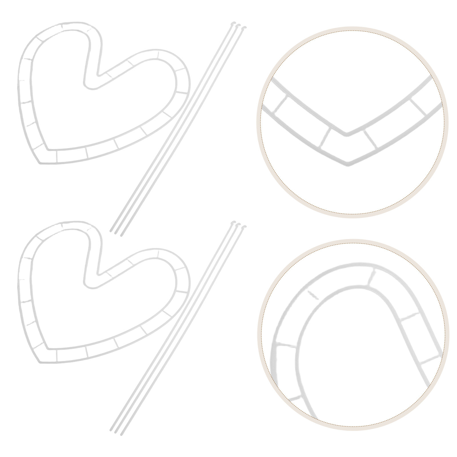 2 Wedding Decoration Stands Go - Photo Booth Frame recension och pris