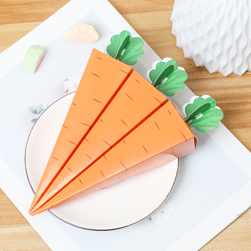 10Pcs Creative Carrot Paper Ca - Cotton Candy Cone recension och pris