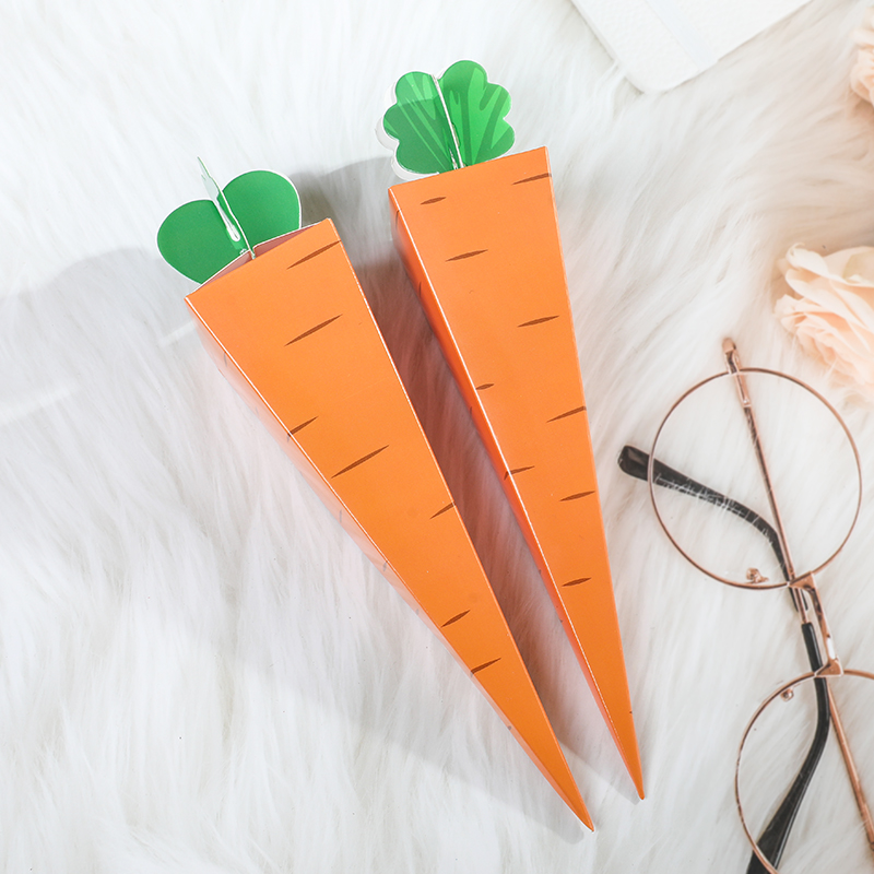 10Pcs Creative Carrot Paper Ca - Cotton Candy Cone recension och pris