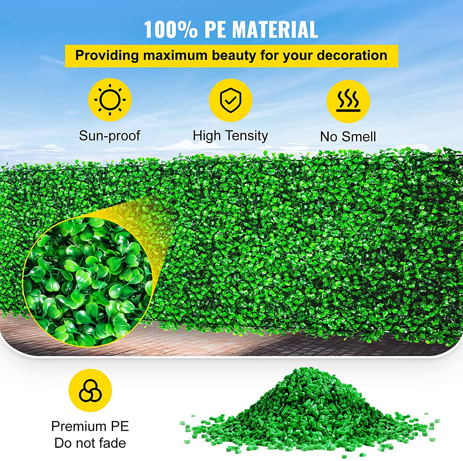 SucceBuy Artificial Plant Wall - Flower Wall Panel recension och pris