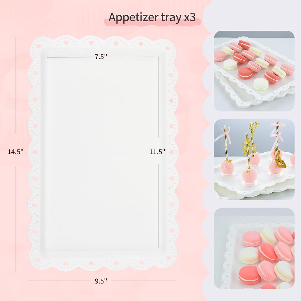 5 Piece Cake Stand Set with 2  - Cupcake Stand Tier recension och pris