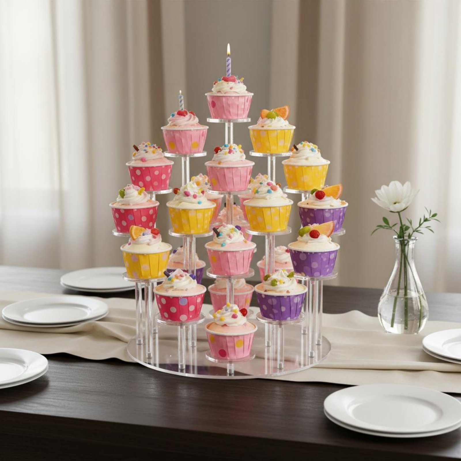 Acrylic Cupcake Stand Transpar - Cupcake Stand Tier recension och pris