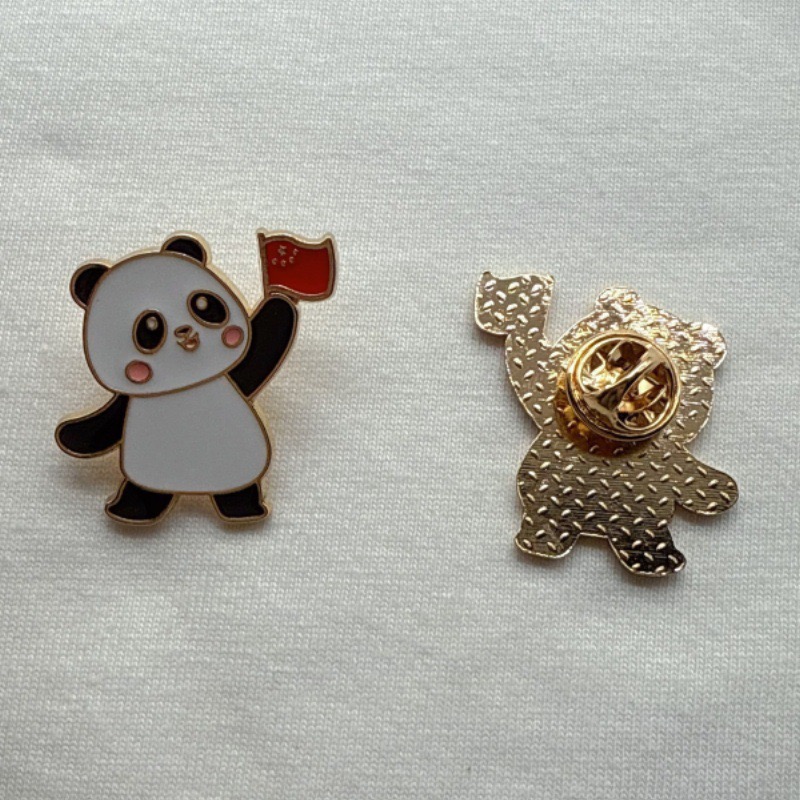 6pcs Cartoon China Panda Badge - Event Party recension och pris