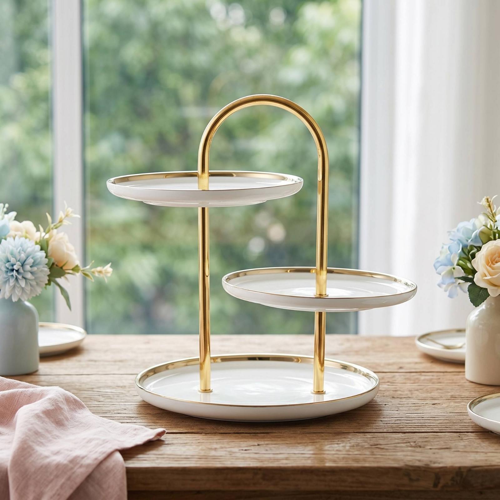 Tier Stand with Handle Ceramic - Cupcake Stand Tier recension och pris