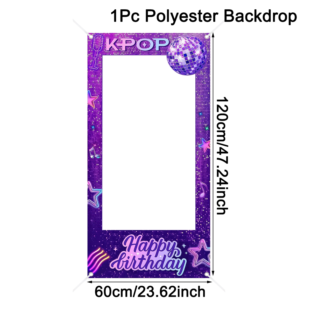 1pc Purple K-POP Photo Frame B - Photo Booth Frame recension och pris