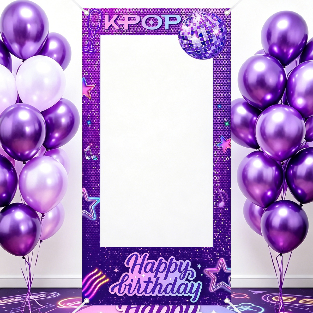 1pc Purple K-POP Photo Frame B - Photo Booth Frame recension och pris