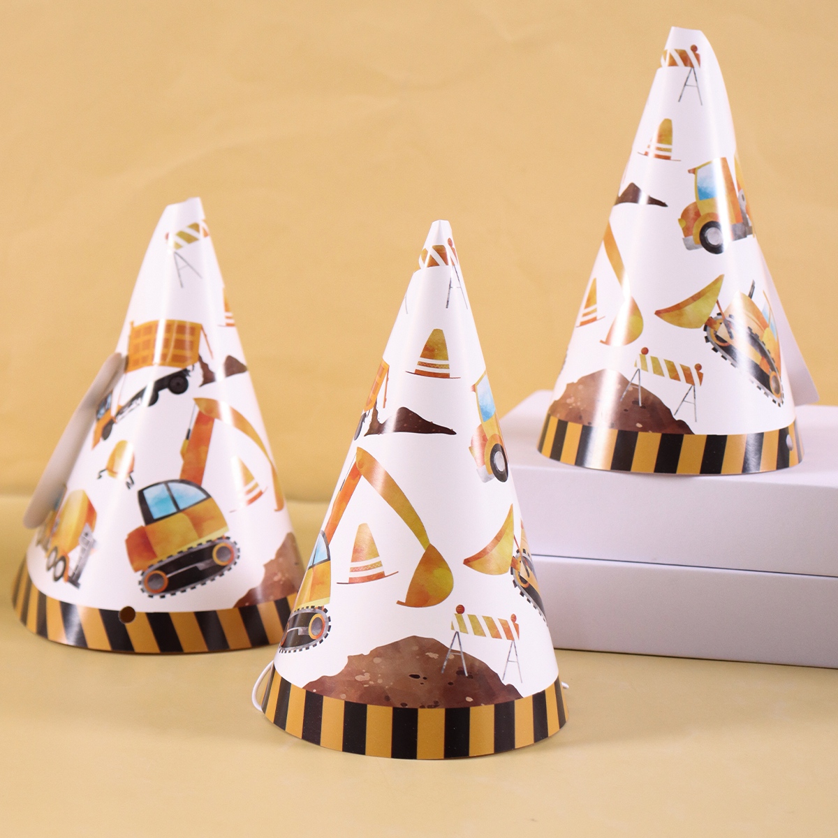6pcs Construction Truck Birthd - Party Hat Cone recension och pris