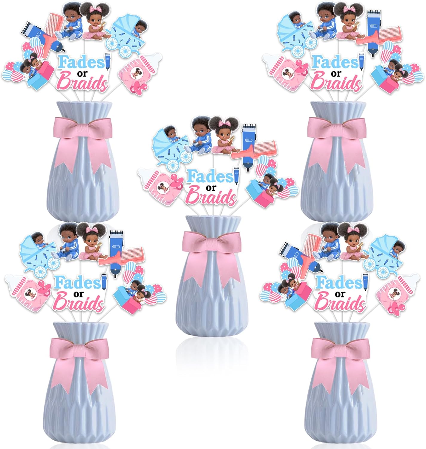 1Set Fades or Braids Gender Re - Centerpiece Stick recension och pris