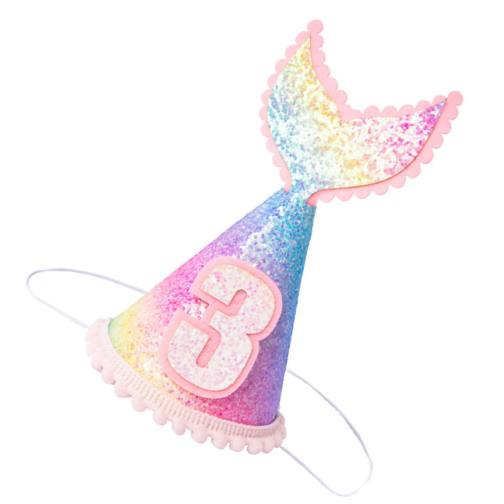 1Pcs Sequined Mermaid Party Ha - Party Hat Cone recension och pris