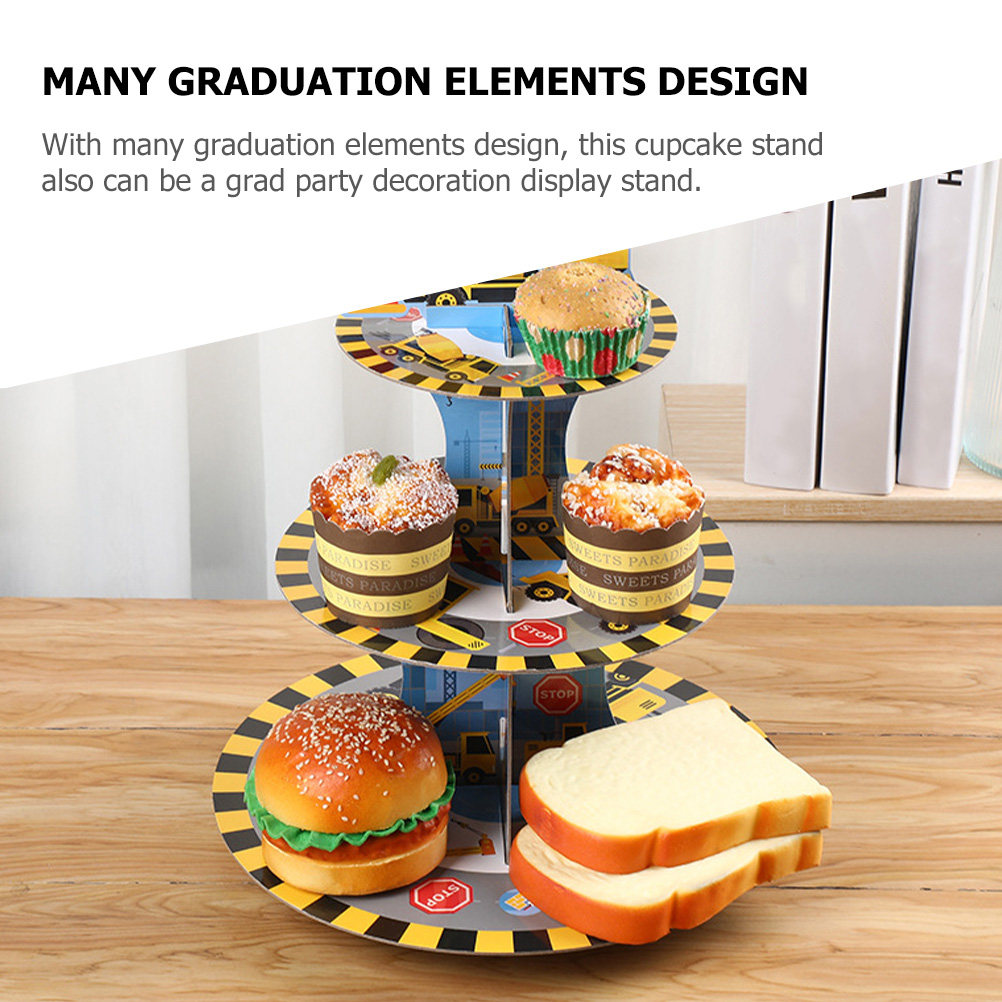 3-Tier Graduation Cupcake Stan - Cupcake Stand Tier recension och pris