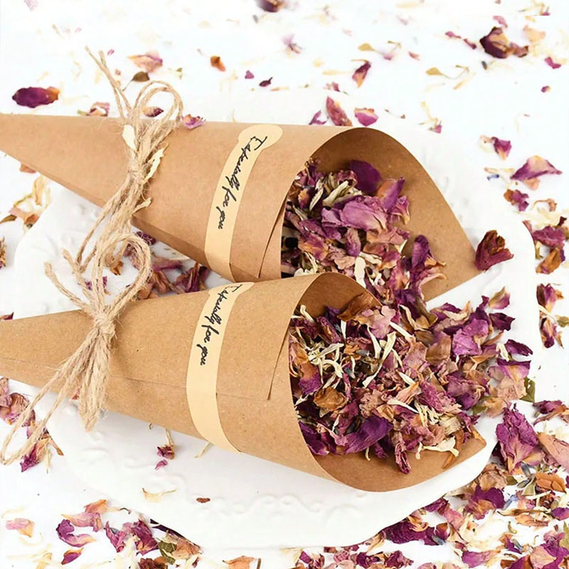 100pcs DIY Natural Kraft Paper - Cotton Candy Cone recension och pris
