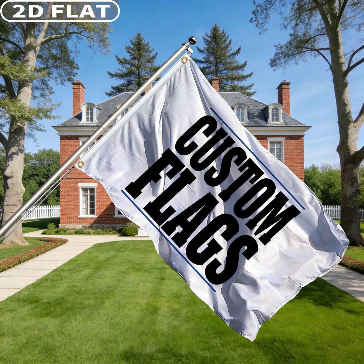 1pc Custom Flag with Image/Log - Event & Party Supply recension och pris