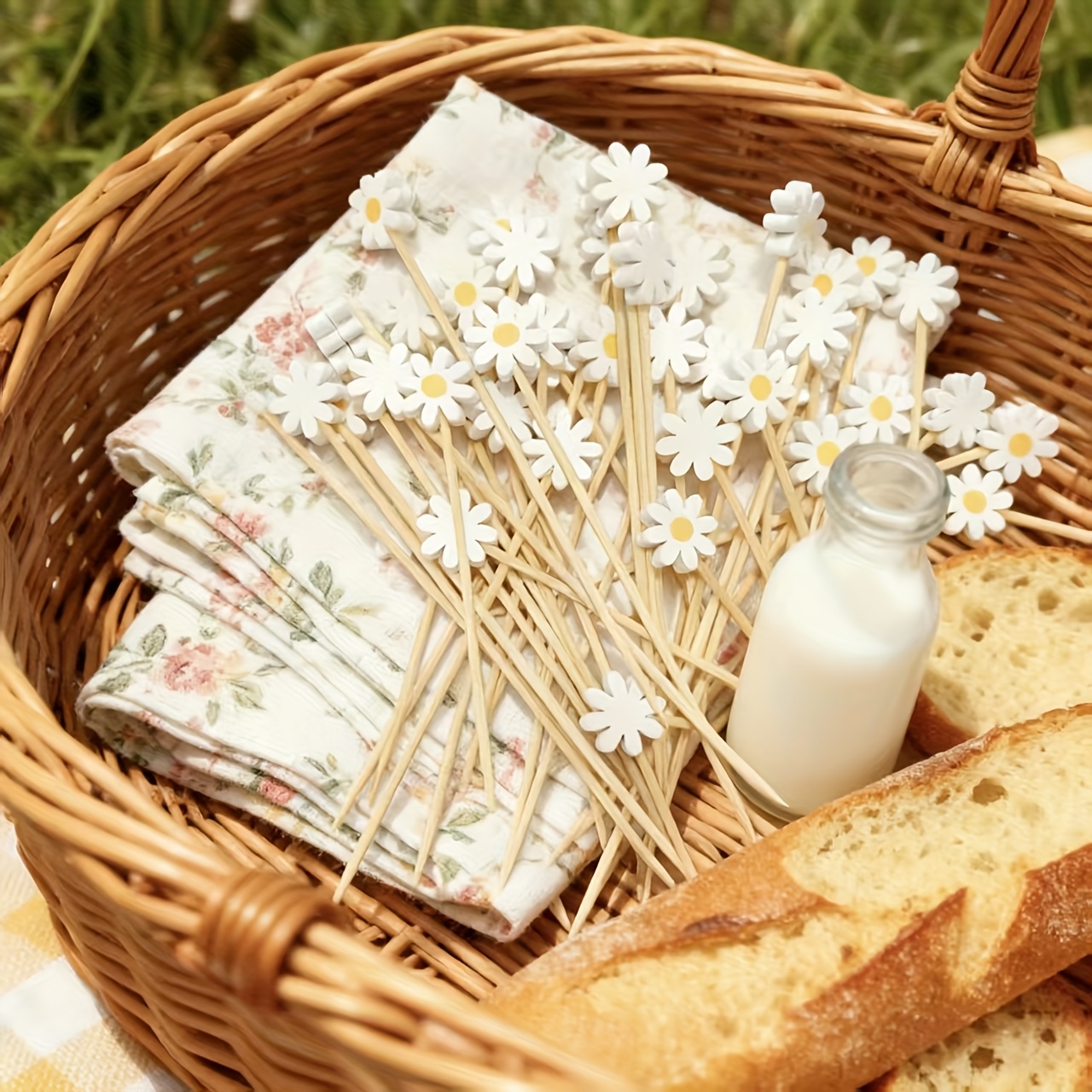 50PCS Daisy flower decoration, - Centerpiece Stick recension och pris